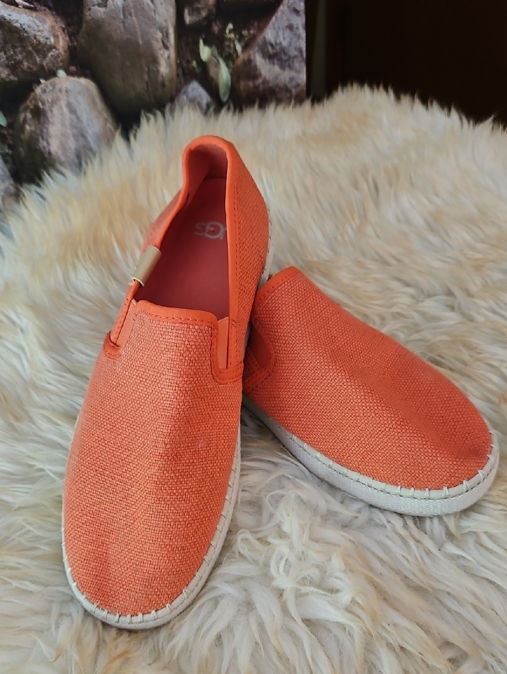 UGG Orange Slip-On Espadrille Sneakers